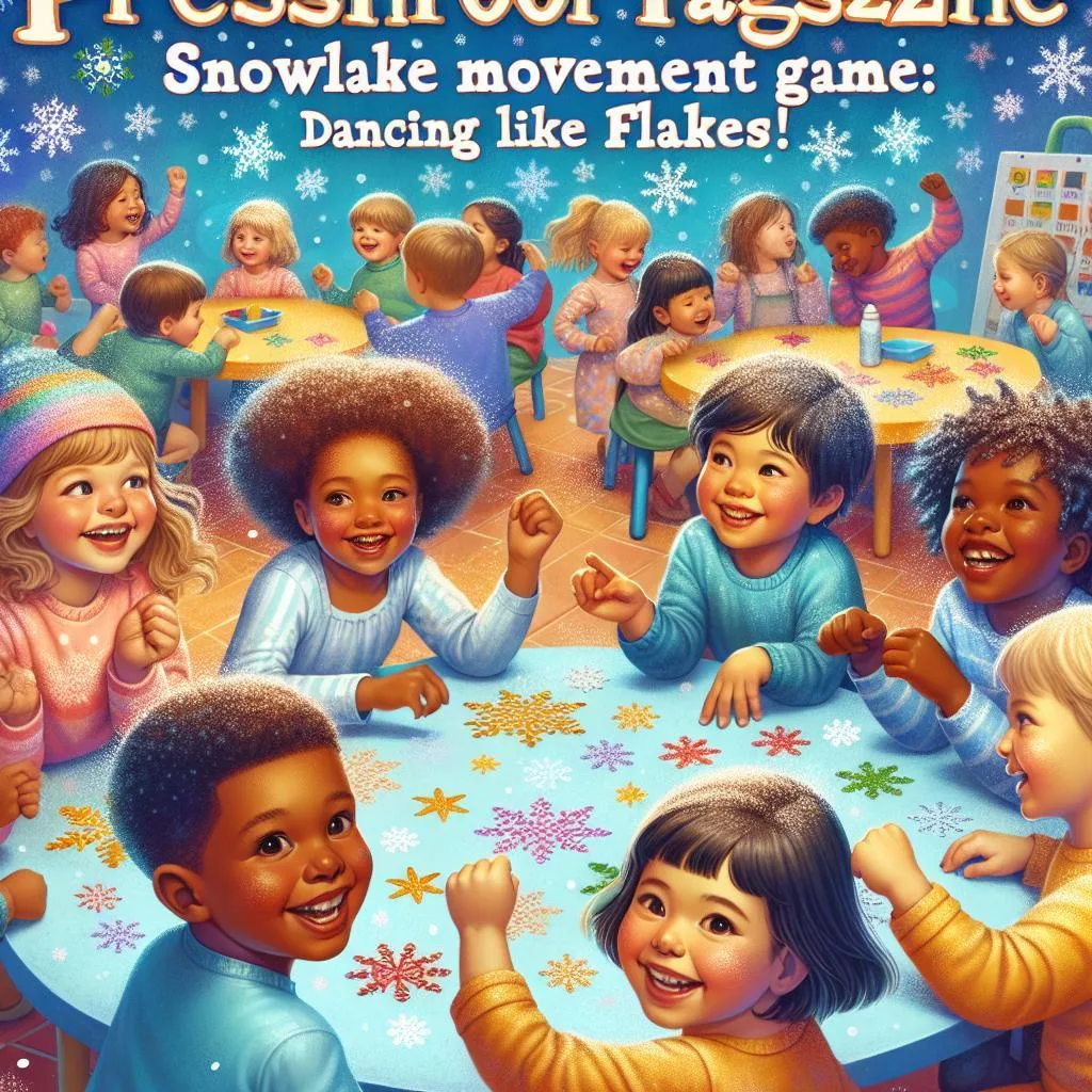 Pohybová hra na sněhové vločky: Sněhové víření: Tančíme jako vločky!