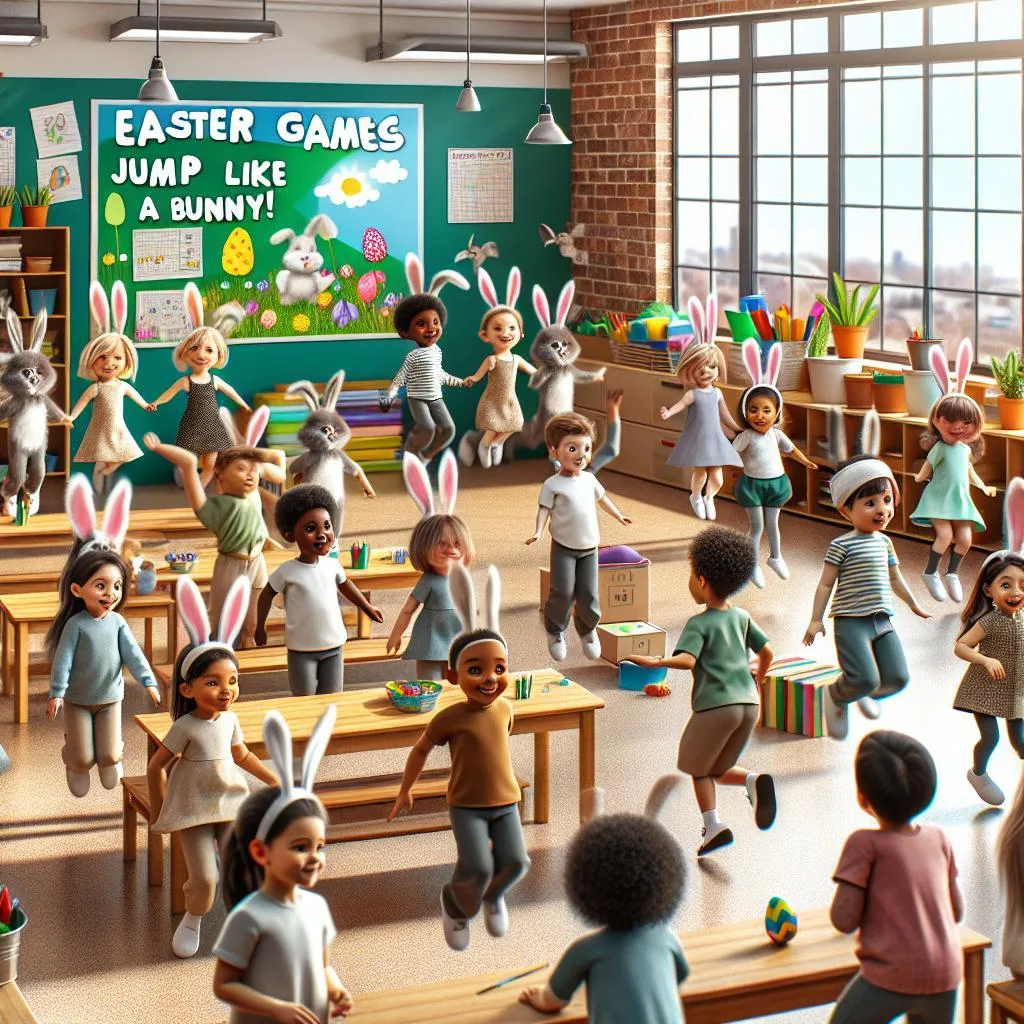 Pohybové hry velikonoce: Velikonoční pohybovky: Skákej jako zajíček!