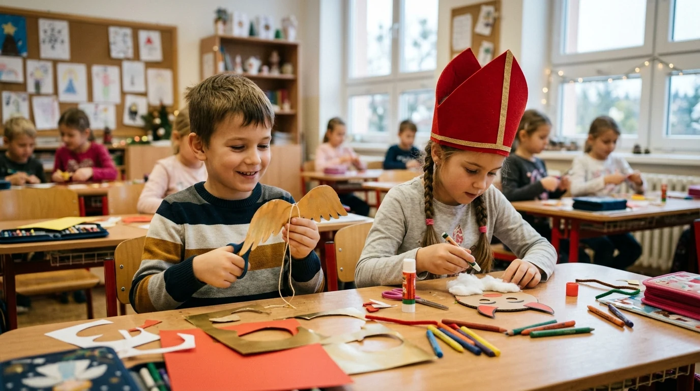 Mikulášské aktivity pro ZŠ a ŠD: Zábavné hry, čertovské pracovní listy | Jesle a školka